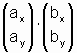 (a_x, a_y)*(b_x, b_y)